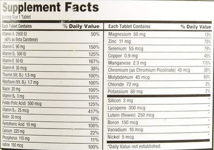 Kirkland Signature Multivitamínico para Adultos 50+ con Calcio, 400 Comprimidos (Paquete de 2) – Image 5