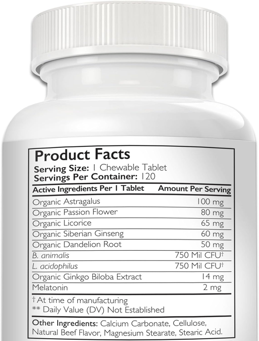 Nutrition Strength Adrenal Support for Dogs - Suplemento Adrenal para Perros, 120 Comprimidos Masticables