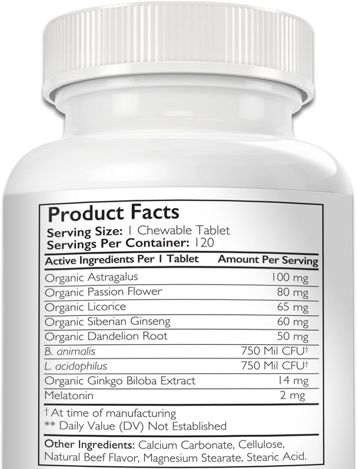 Nutrition Strength Adrenal Support for Dogs - Suplemento Adrenal para Perros, 120 Comprimidos Masticables
