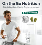USDA Organic Super Greens Supplement - 28 Superalimentos Orgánicos en Comprimidos - Vegano y Non-GMO - Healths Harmony