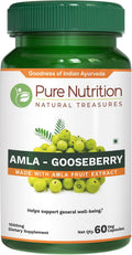 Pure Nutrition Amla Capsules (Indian Gooseberry) - 1000 mg por dosis, 60 Cápsulas Veganas