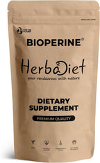 Herbadiet Bioperine Powder | Extracto de Pimienta Negra con Piperina 95% | Potenciador de Biodisponibilidad (14 g / 0.5 oz)