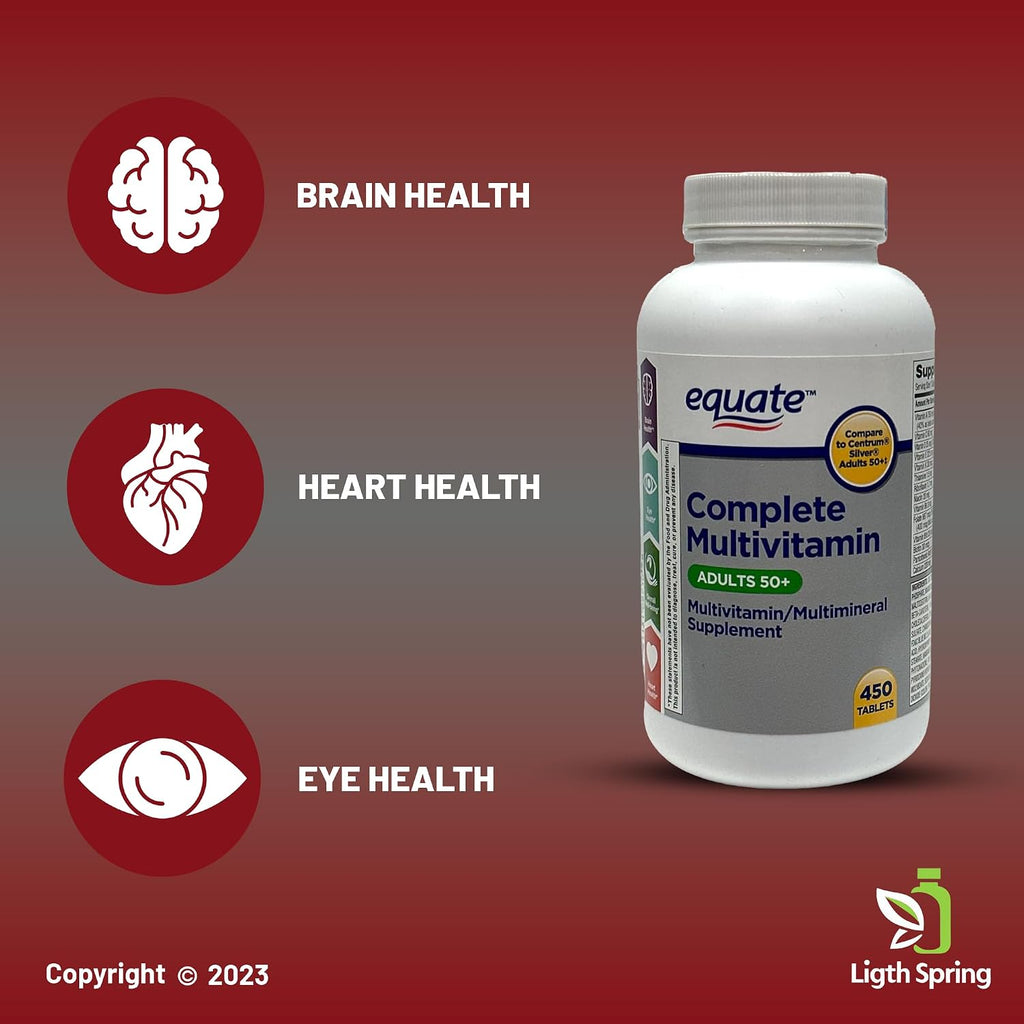 Equate Multivitamínico Completo para Adultos 50+ - 450 Comprimidos