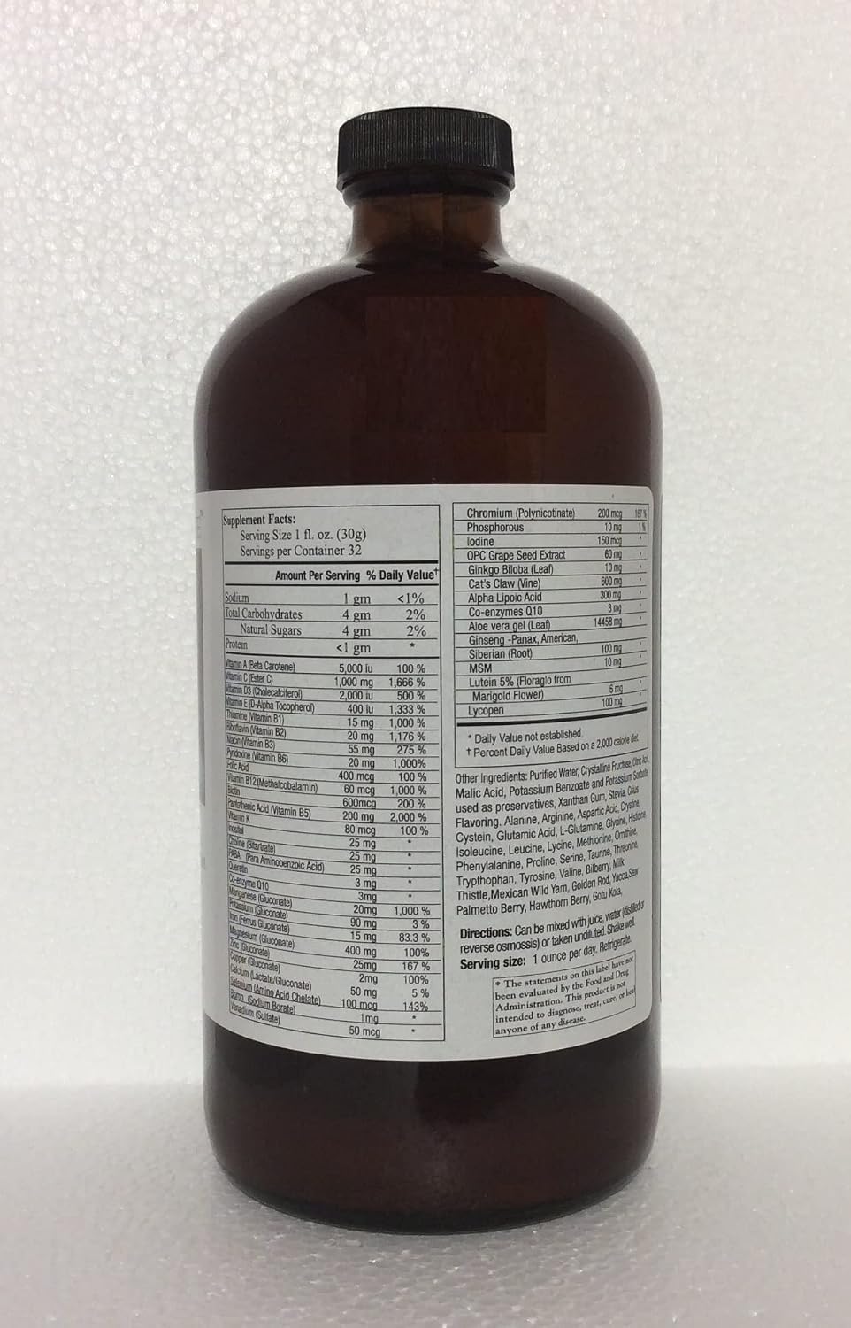 VITA-MIN Plus Herbs - Liquid Food Supplement with Vitamins, Minerals and Herbs