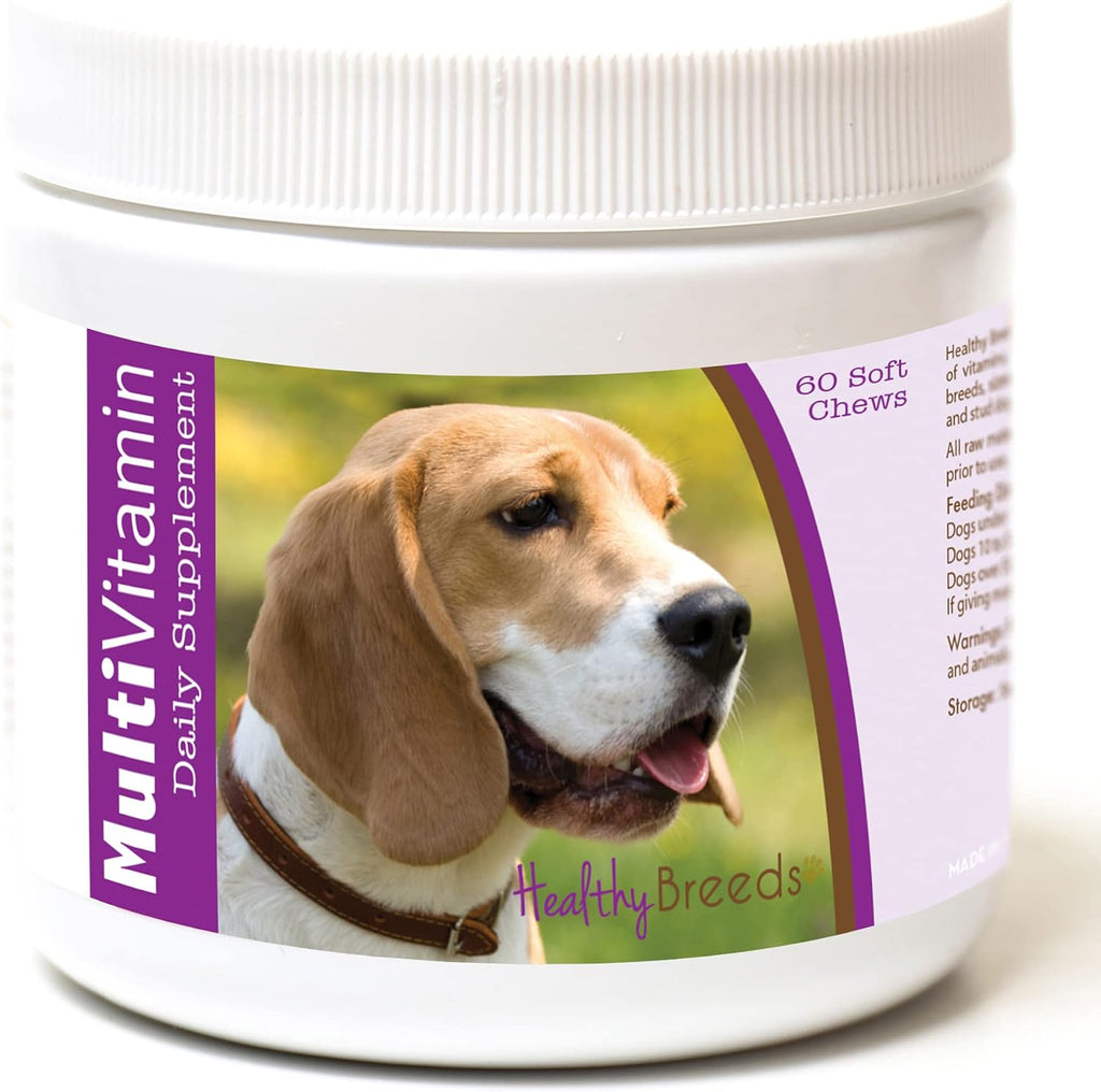 Healthy Breeds Multivitamínico para Perros Beagle – Masticables Blandos (60 unidades)