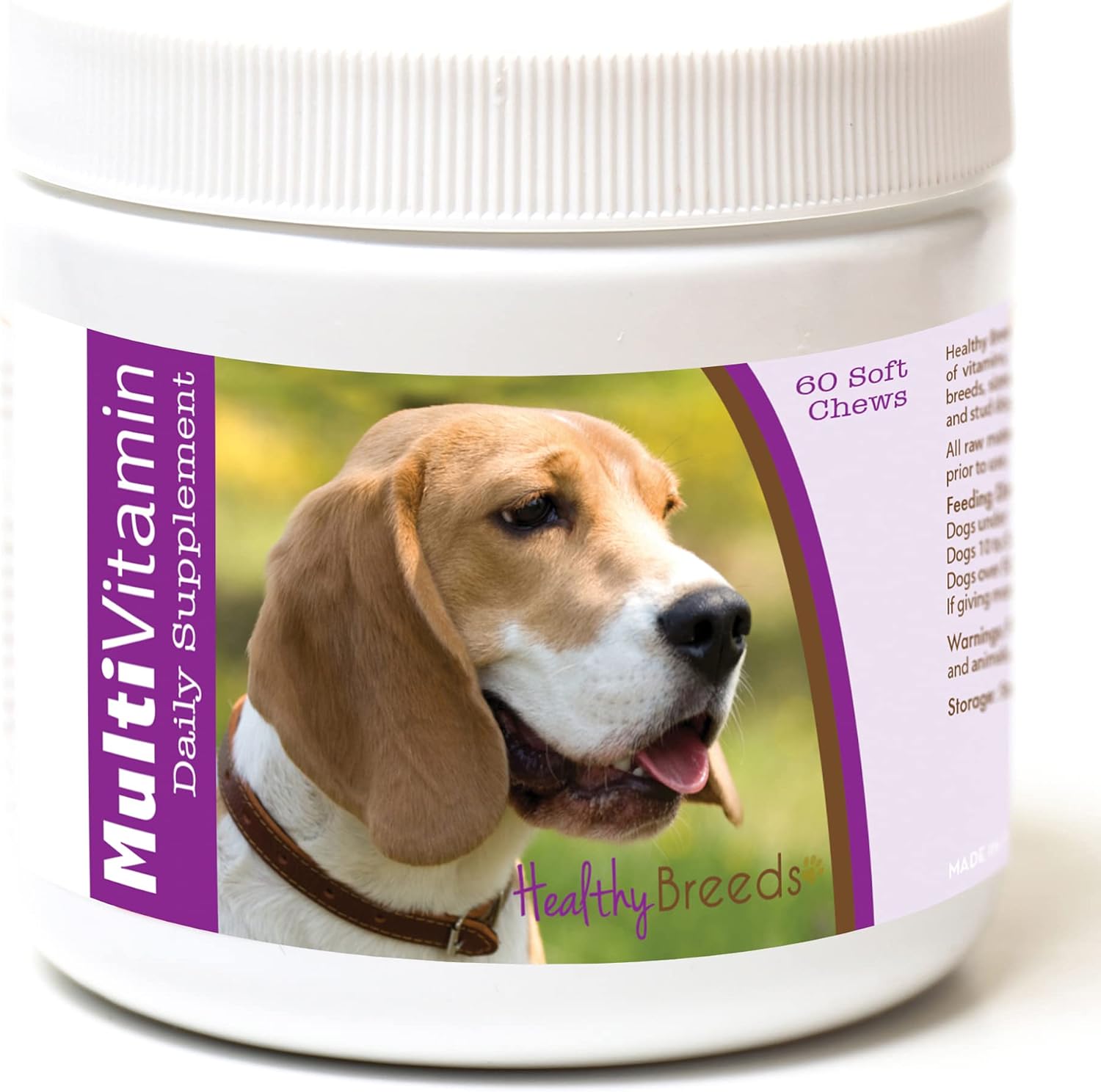 Healthy Breeds Multivitamínico para Perros Beagle – Masticables Blandos (60 unidades)