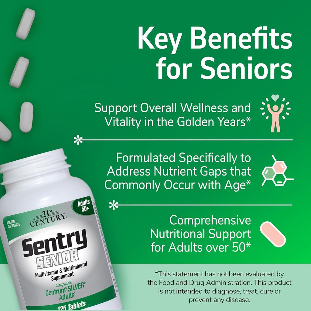 21st Century Sentry Senior 50+ Comprimidos, 100 unidades (Paquete de 2)