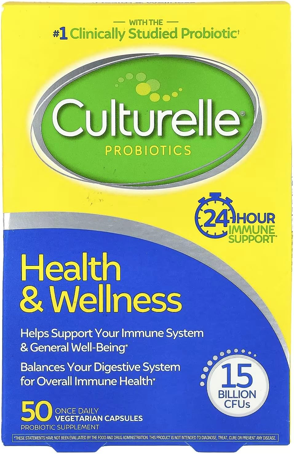 Culturelle Health & Wellness Immune, 30 Cápsulas (3 Pack)
