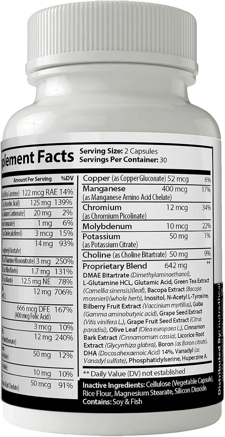 Pro Mind Complex Mind Tech Nootropic Original - Potenciador Cerebral - 60 Cápsulas