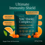 Gominolas de NAC sin Azúcar (Complejo Inmune) con Vitamina C y Zinc - Etta Vita