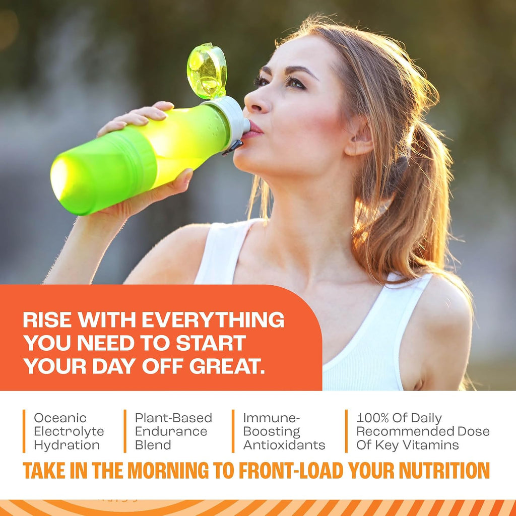 Zahler Mantra Rise – Suplemento de Energía y Enfoque, Sabor Coco y Cítricos, 30 porciones