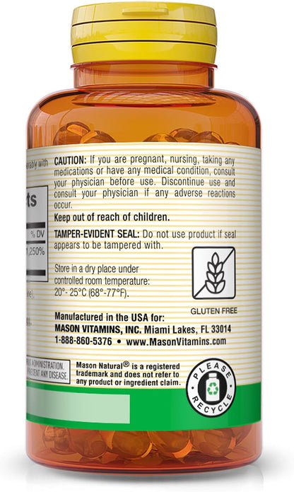 MASON NATURAL D3 10.000 UI Cápsulas Blandas, – Contribuye al mantenimiento de los huesos en condiciones normales. – Image 3