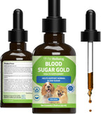 Pet Wellbeing Blood Sugar Gold para Perros - Apoyo Holístico para Niveles Saludables de Azúcar en Sangre, Estabilización de Insulina y Función Pancreática Normal - Certificado NASC y Formulado por Veterinarios - 118 ml Líquido
