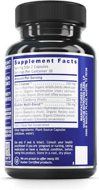 Quantum Bladder Support - Organic Cranberry Capsules - Urinary Health - 60 Vegetable Capsules
