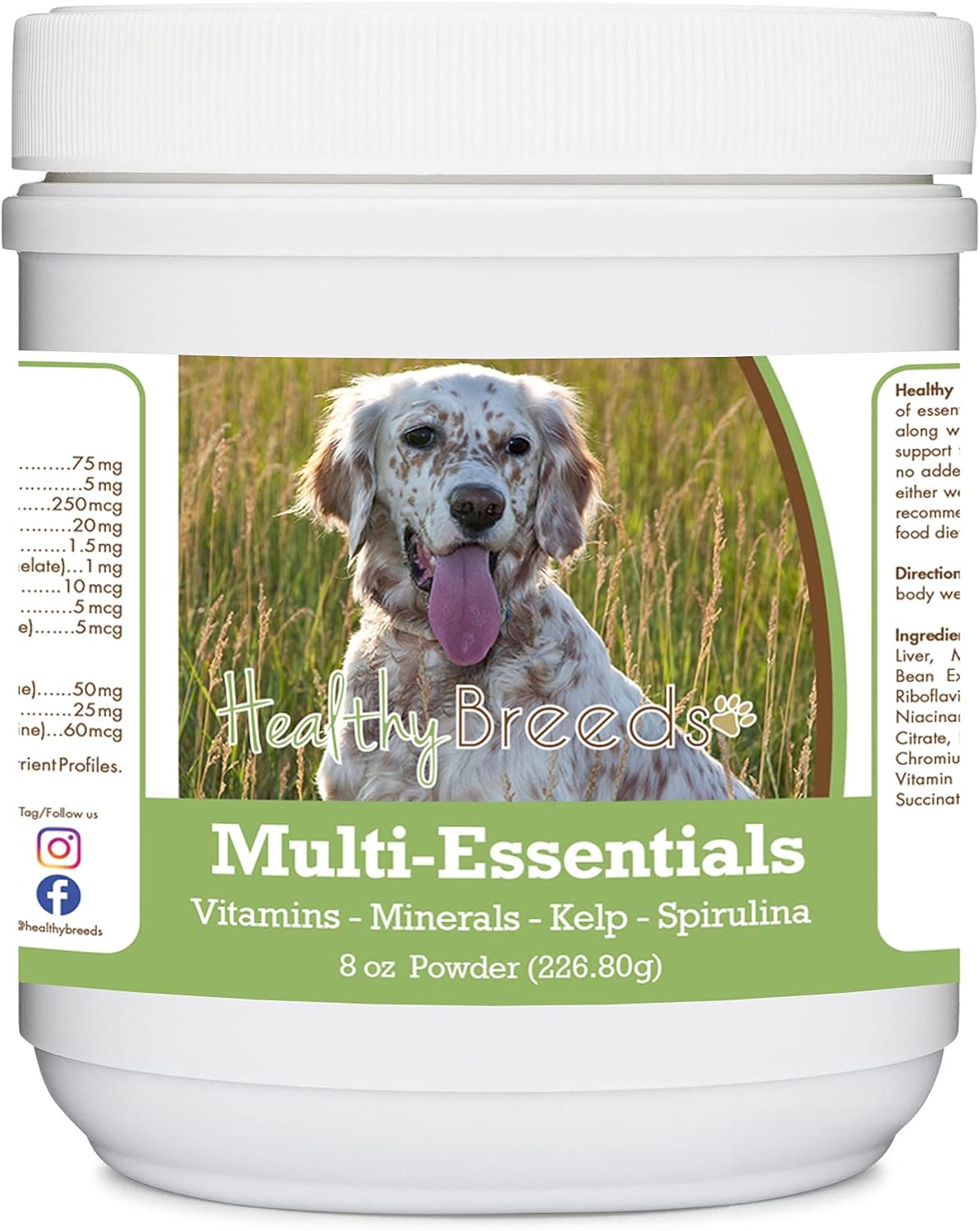 Healthy Breeds English Setter Multi-Essentials Powder para Perros - 227 g