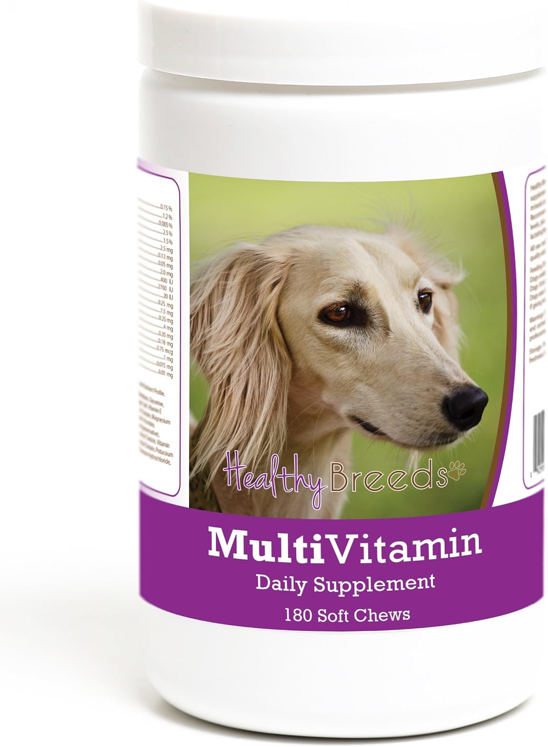 Healthy Breeds Saluki Multivitamínico Masticable para Perros (180 unidades)