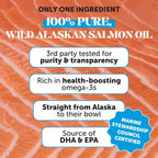 Aceite de Salmón Salvaje de Alaska para Perros y Gatos - Omega 3 EPA + DHA - Pet Honesty - 473 ml