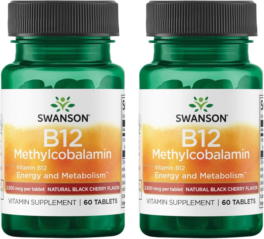Swanson Methylcobalamin Vitamin B12 High Absorption 2.5 mg 60 Tablets