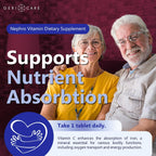GeriCare Nephro Vitamin C & B Complex Tablets, 100 Count – Daily Kidney Health & Energy Support, Immune System Boost, Antioxidant Protection & Metabolism Support (Pack of 2)