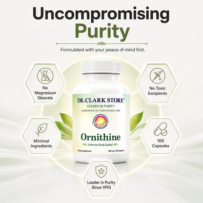 Dr Clark L-Ornitina 500mg - 100 Cápsulas de – Deportistas y personas activas que buscan optimizar la recuperación – Image 5