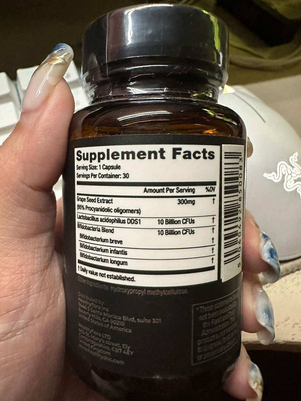 DR. NIGMA Healthy Flora Suplemento Probiótico | Mezcla Investigada de Probióticos para Digestión, Piel y Salud Intestinal | 30 Cápsulas