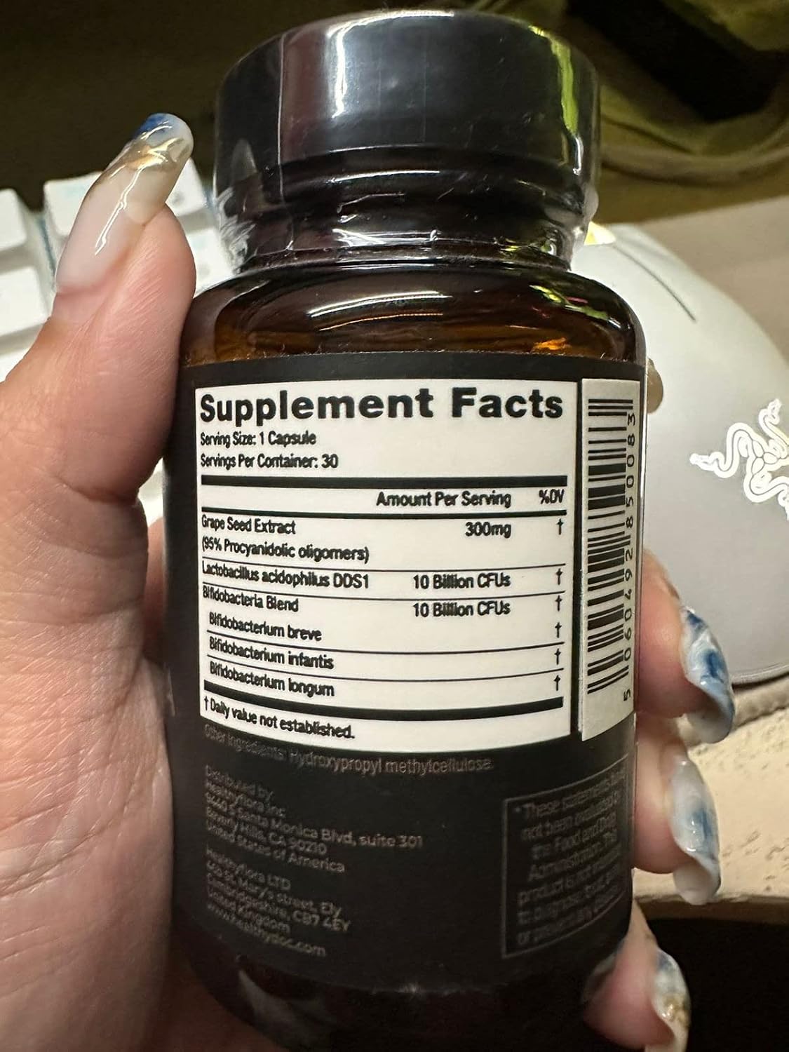 DR. NIGMA Healthy Flora Suplemento Probiótico | Mezcla Investigada de Probióticos para Digestión, Piel y Salud Intestinal | 30 Cápsulas
