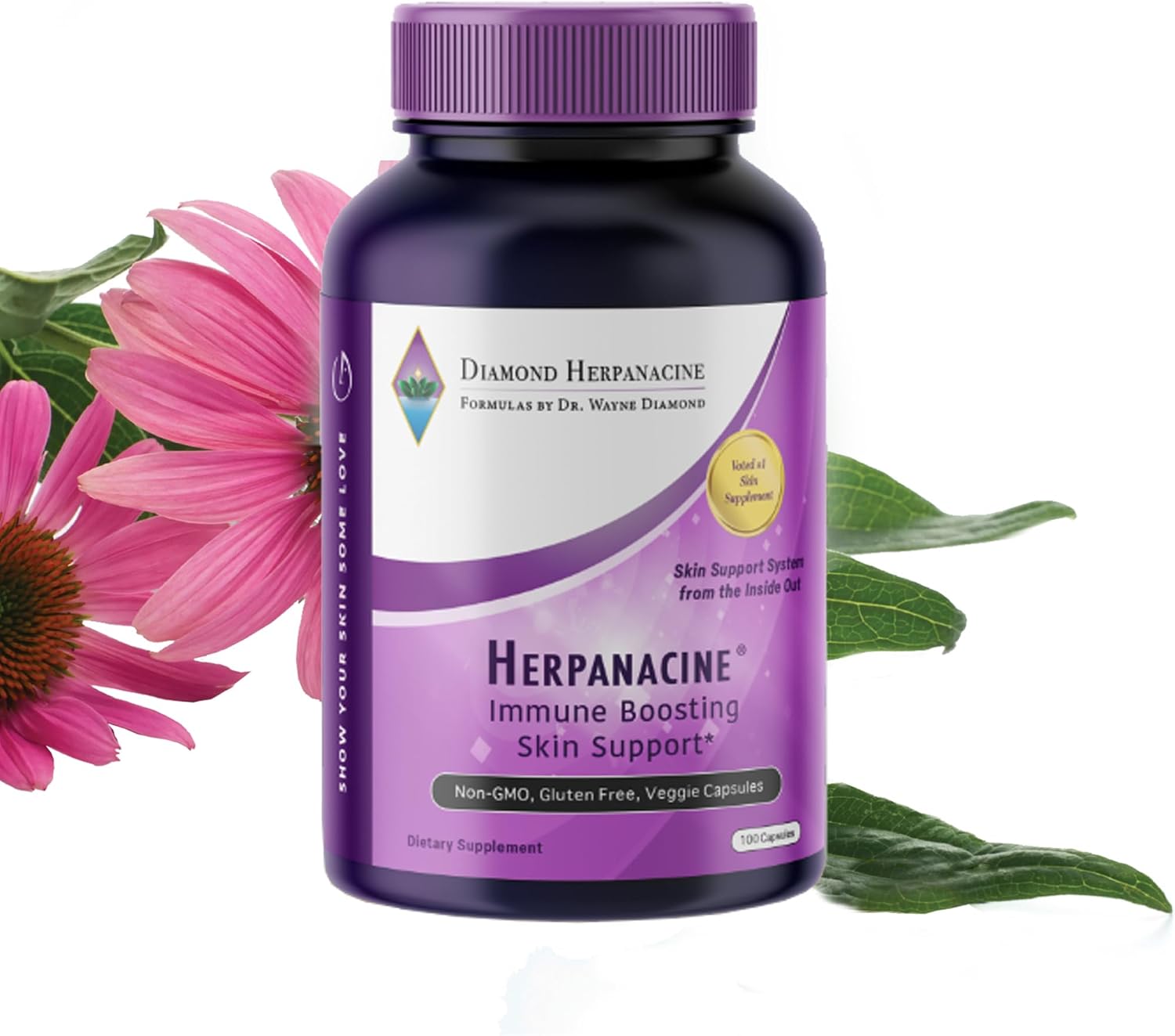Diamond Natural Skin & Immune Vitamin Complex – Acción Dual para la Salud Interna de la Piel y Antioxidantes – Hecho con Ingredientes Naturales – 100 Unidades