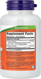 NOW Foods Cápsulas Vegetales de Matricaria - 100 unidades