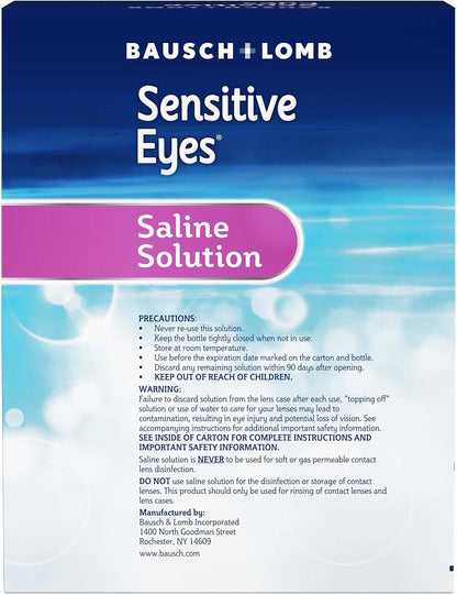Bausch + Lomb Sensitive Eyes Plus Solución – Fórmula suave: Su composición equilibrada de cloruro de sodio y – Image 3