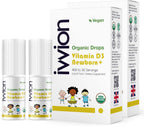 Gotas de Vitamina D3 Orgánica Vegana para Bebés – 400 UI, 120 dosis