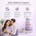 Natifi Conception - Vitaminas Prenatales de Fertilidad, Regulan el Ciclo y Equilibran Hormonas, 60 Cápsulas