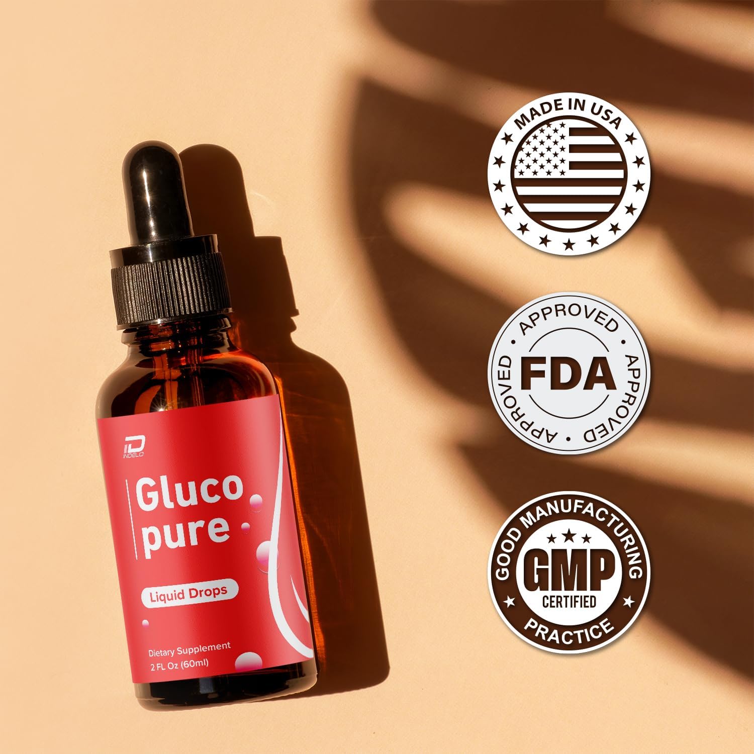 Gluco Pure Drops - Fórmula Saludable - Complemento Alimenticio en Gotas - Extra Fuerza (2 Envases - Suministro de 2 Meses)