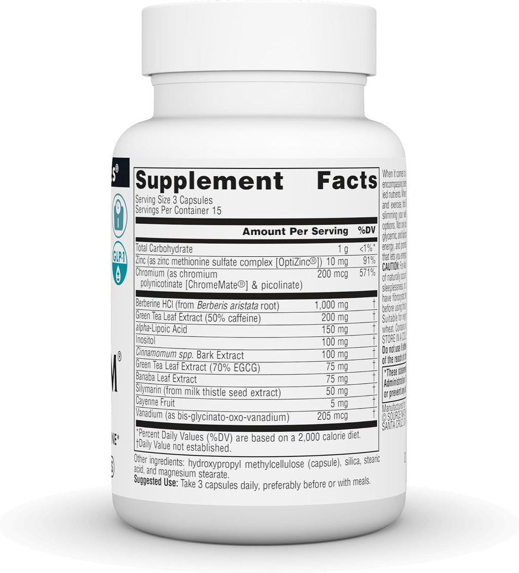 Source Naturals BerberTrim, Complejo de Berberina para el Metabolismo de Carbohidratos*, Cápsulas Vegetarianas (45)