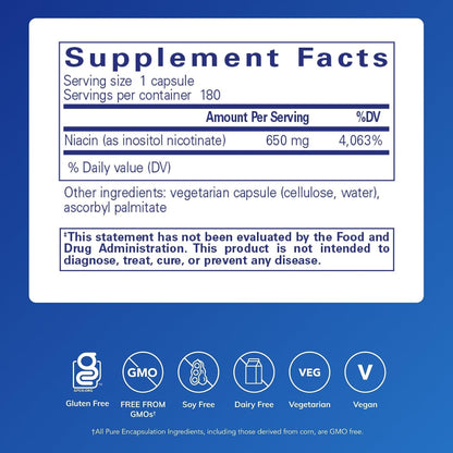 Pure Encapsulations Niacitol 650 mg | – Sistema nervioso: Contribuye al funcionamiento normal del sistema – Image 2