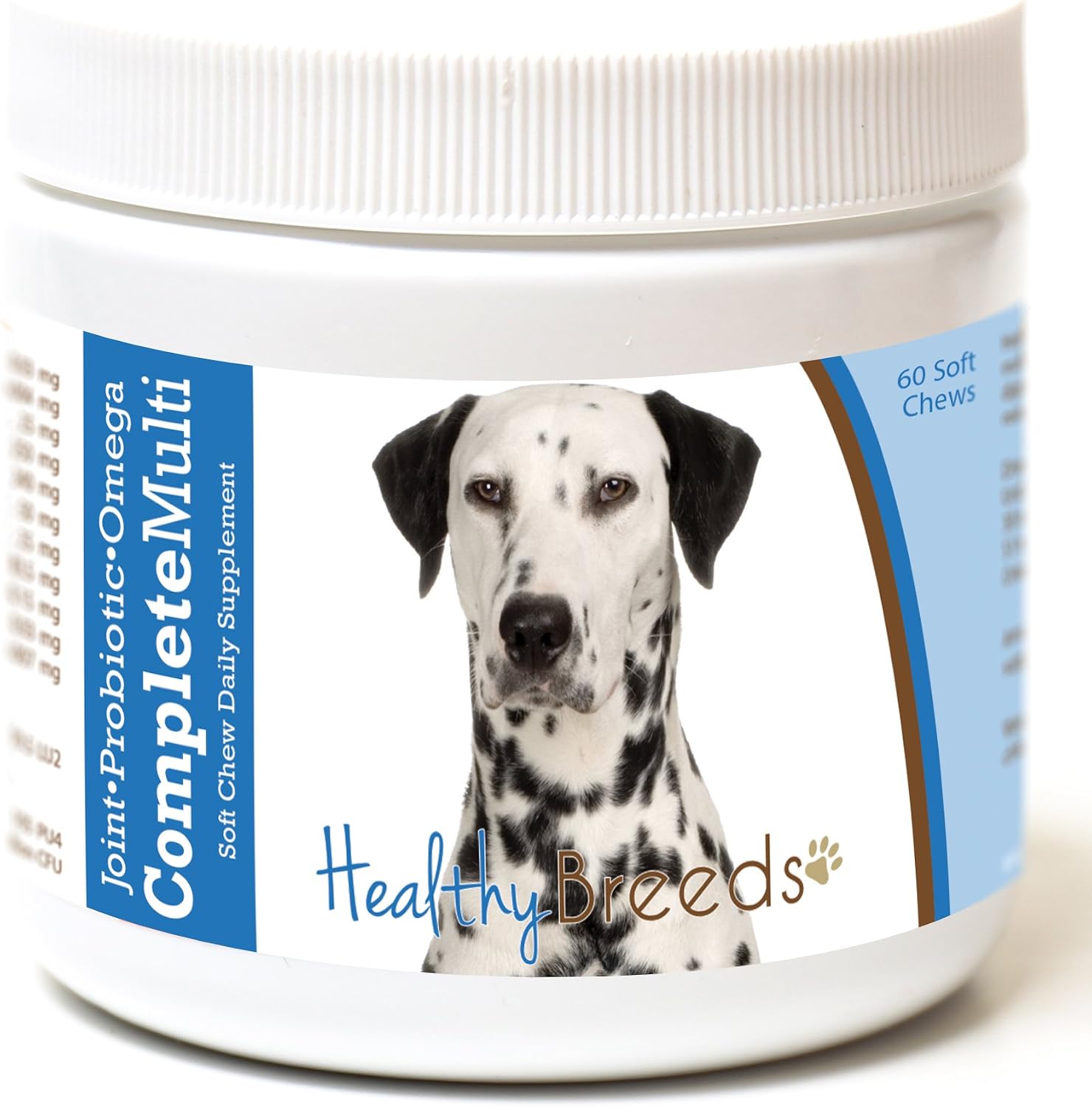 Healthy Breeds Multivitamínico Completo para Perros con Probióticos, Glucosamina, Condroitina y Omega - 60 Golosinas Blandas