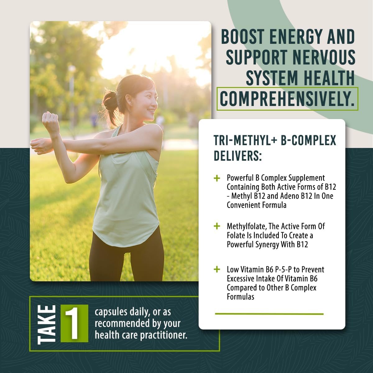 Tri-Methyl+ B Complex - Complejo B Metilado con Formas Activas de B12 y Metilfolato
