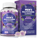 Multivitamínico para Hombres con Omega-3 y Probióticos - Gominolas sin Azúcar, Sabor Mora