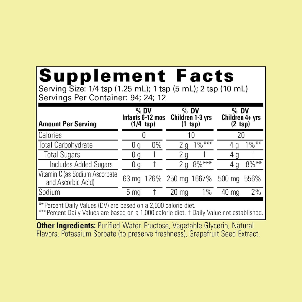 CHILDLIFE ESSENTIALS Vitamina C Líquida para Niños - 118 ml (Pack de 2)