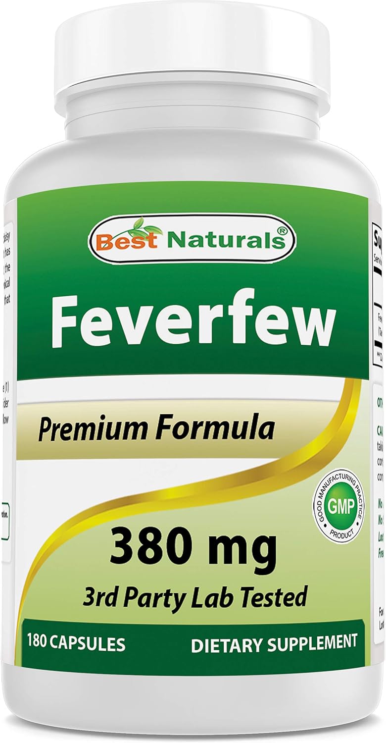 Best Naturals Matricaria (Feverfew) 380 mg 180 Cápsulas
