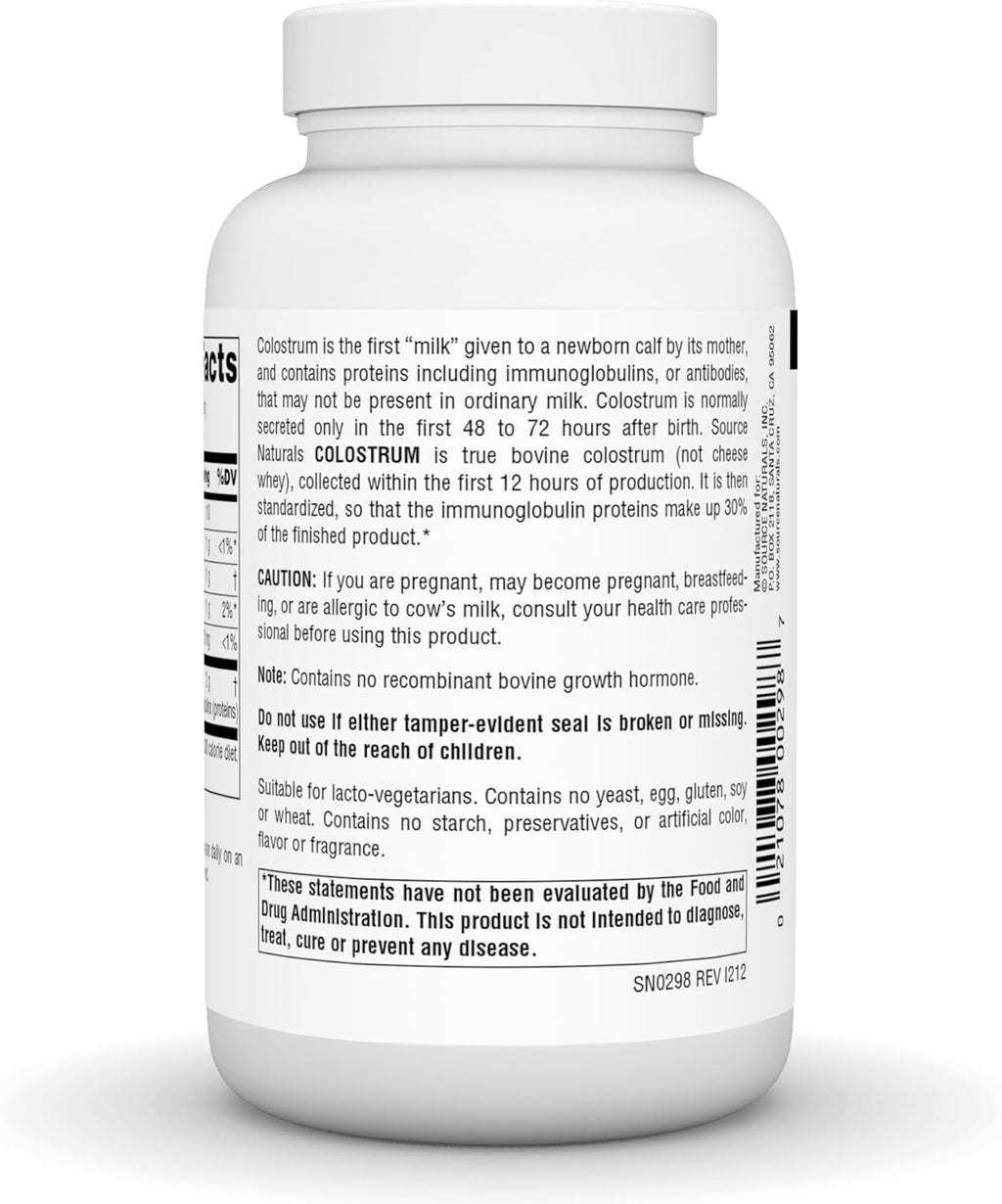 Source Naturals Calostro con 30% Inmunoglobulinas, 57 g Polvo