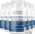 Neuro Tech IQ - Suplemento para la Concentración (300 Cápsulas, Paquete de 5)