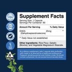 Natures Craft DHEA 25 mg - Suplemento para el Equilibrio Hormonal, Ánimo y Energía - 60 Cápsulas