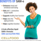 Cellfood SAM-e Liquid Formula+ - 1 fl oz (30 ml) - 60 Días - Bienestar Emocional, Articular y Hepático