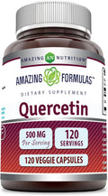 Amazing Formulas Quercetina 500 mg - 120 Cápsulas Veganas