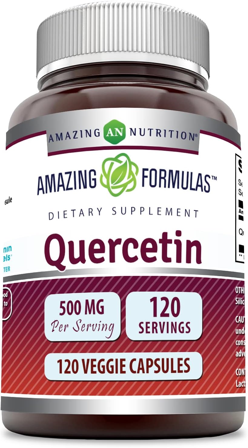 Amazing Formulas Quercetina 500 mg - 120 Cápsulas Veganas