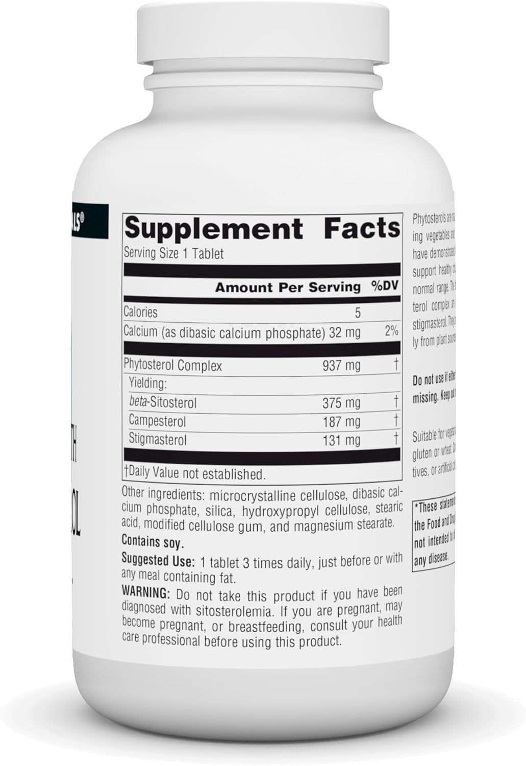 Source Naturals Mega Strength Beta Sitosterol 375mg - 120 Comprimidos