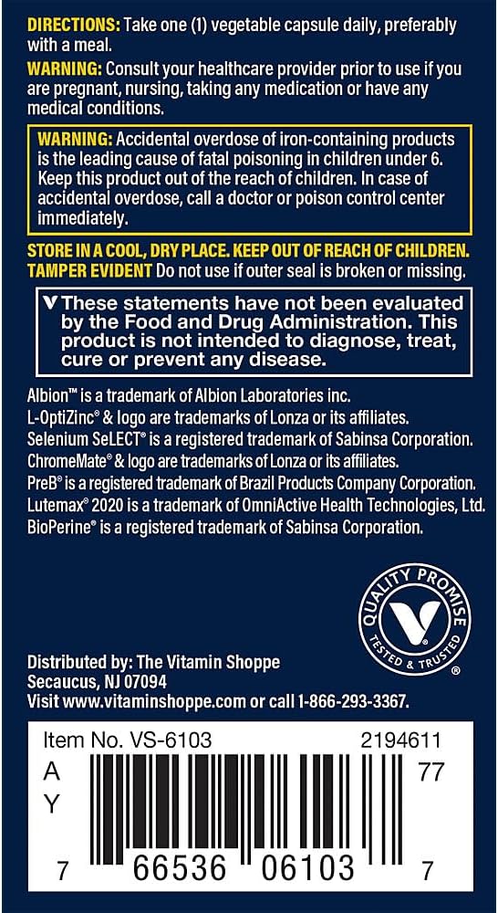Vthrive Once Daily Multivitamínico Bioactivo para Mujeres - Fórmula Avanzada para Apoyar el Envejecimiento Saludable, el Manejo del Estrés y la Vitalidad General con Nutrientes Esenciales (30 Cápsulas Vegetarianas)