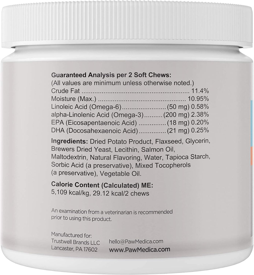 PawMedica Omega 3 para Perros - Suplemento de Piel y Pelaje con Aceite de Pescado