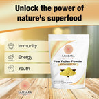 Samsara Herbs Polen de Pino en Polvo - 99% Pared Celular Rota, 114g (4 oz)