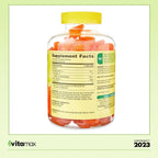 Spring Valley Gominolas de Vitamina C Extra Strength para la Salud Inmunitaria, Naranja, 500 mg, 120 unidades + Guía de Vitaminas VitaMax (2 artículos)